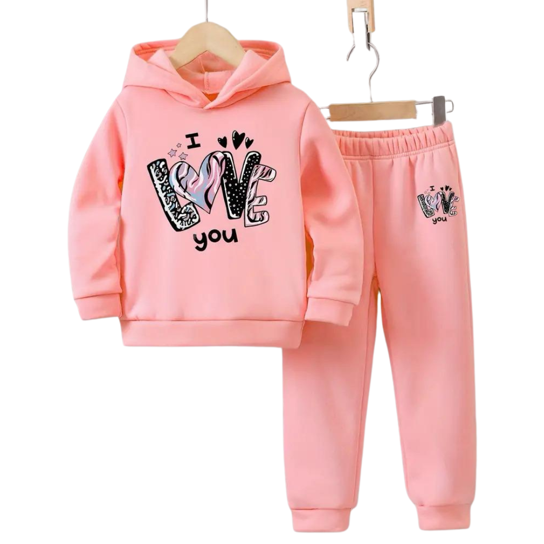 Image of LOVE FLEECE HOODIE PAIR